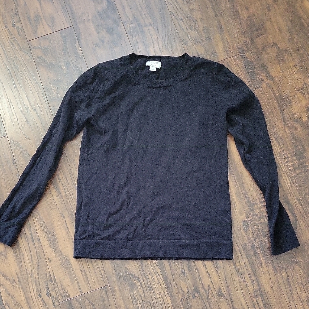 J. Crew Black Teddie Sweater